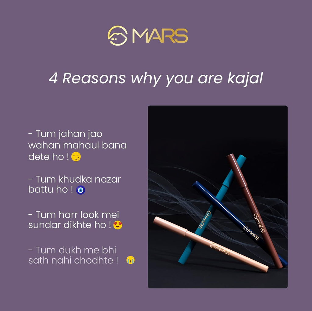 MARS Smooth Glide Pencil Kajal With Sharpener