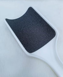 pedicure foot filer 2 side of surface plastic handle (White)