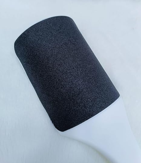 pedicure foot filer 2 side of surface plastic handle (White)