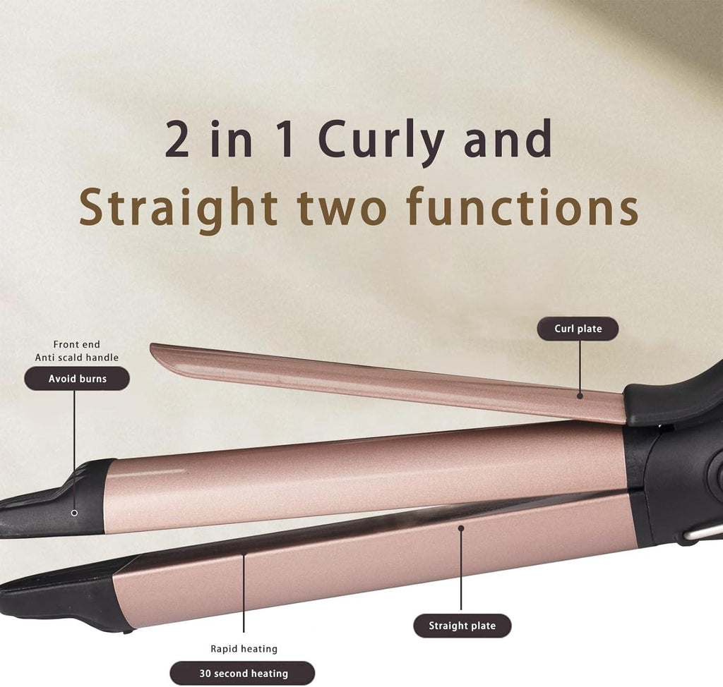 Hair Straightener 2-in-1 Curling Iron AE-518