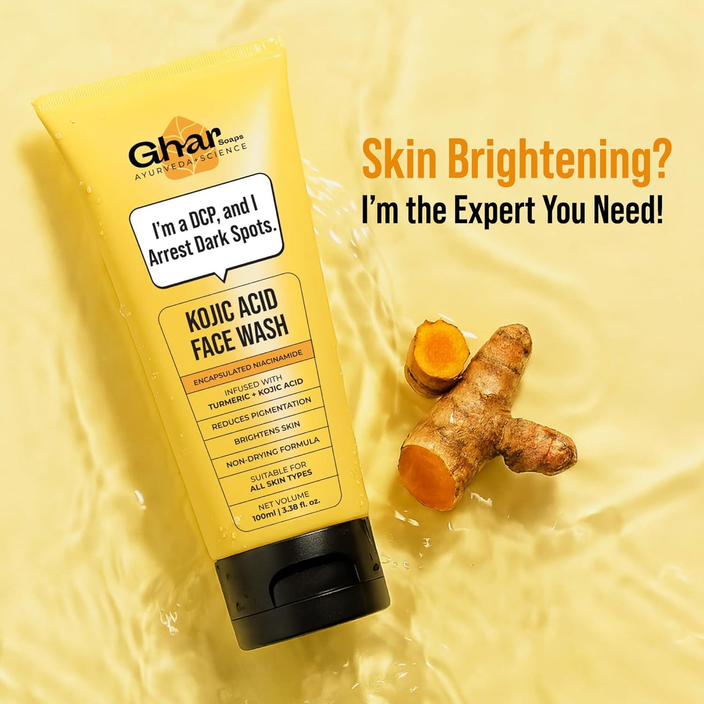 Ghar Soaps Kojic Face Wash (100ml)