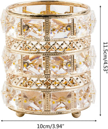 Crystal Pencil Cup Tabletop Organizer Holder