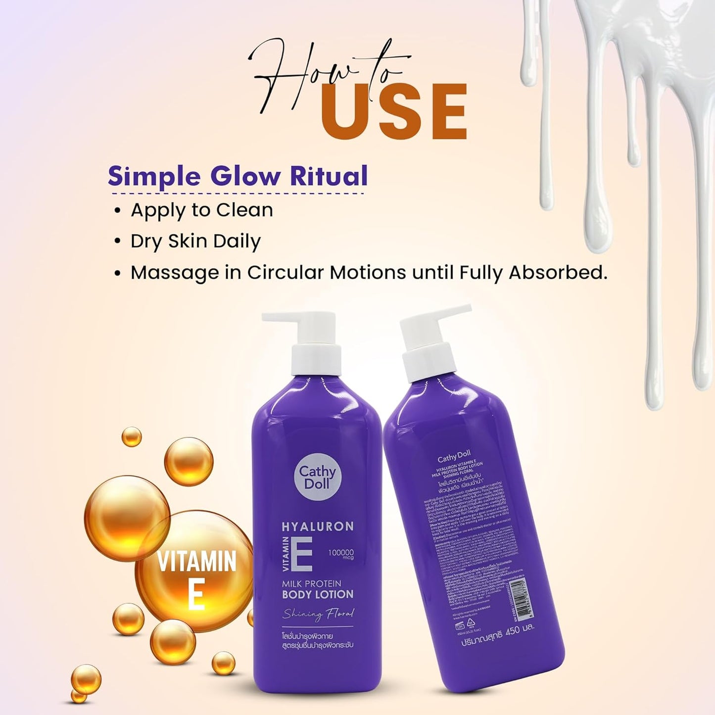 Hyaluron Vitamin E Body Lotion Shining Floral 450ml