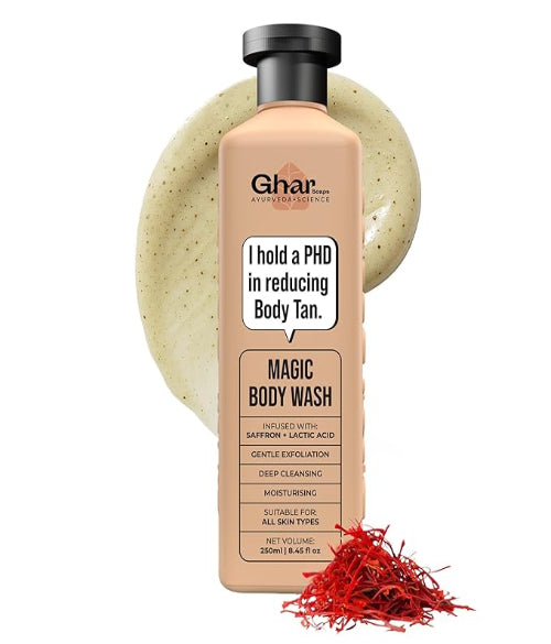 Ghar Soaps Magic De-Tan Body Wash (250ml)