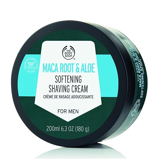 The Body Shop Maca Root & Aloe Softening Shaving Cream for Men 200ML