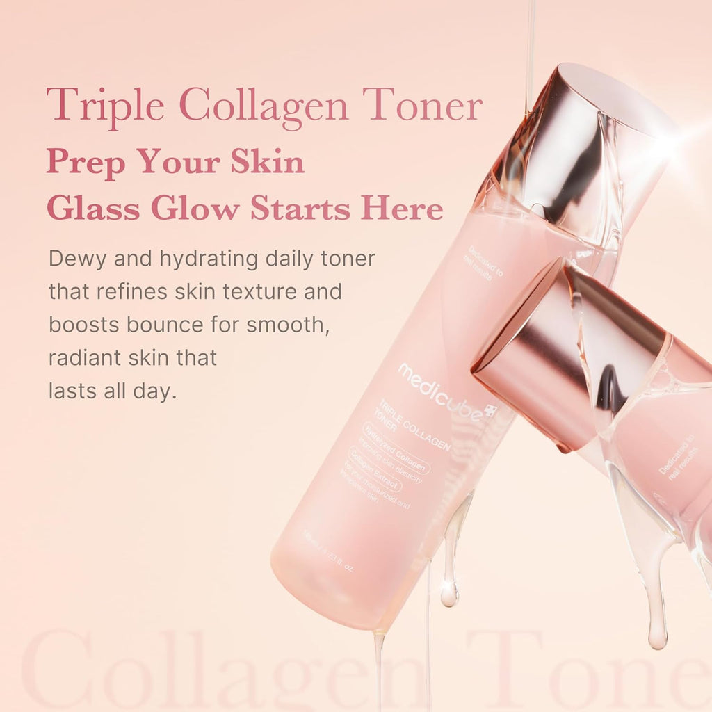 Medicube Triple Collagen Toner for Deep Hydration & Plump Skin (140ml) - The beauty cart