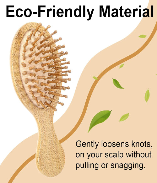 Mini Bamboo Hair Brush