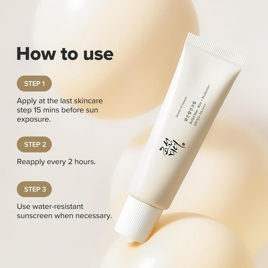 Beauty of Joseon Relief Sun: Rice + Probiotics SPF50+ PA++++