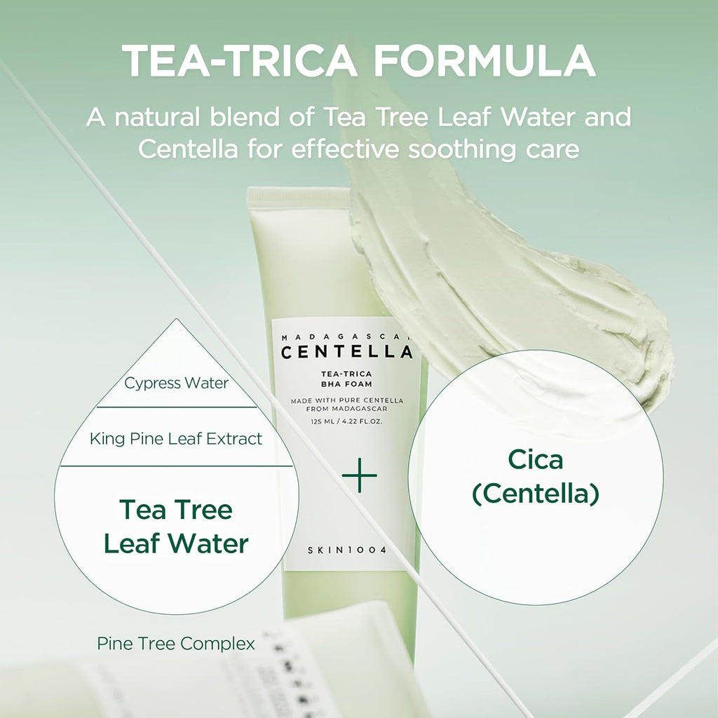SKIN1004 Madagascar Centella Tea-Trica BHA Foam Cleanser 125ml!