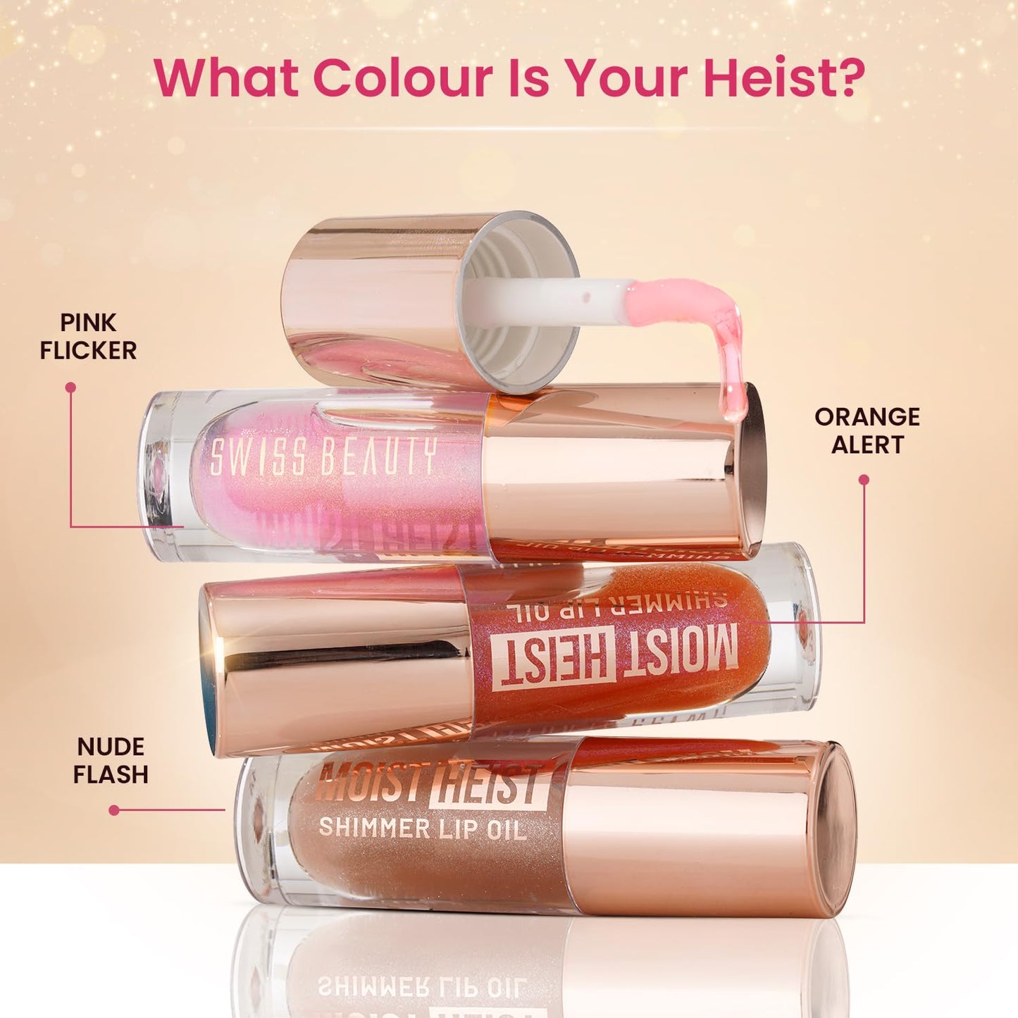 Swiss Beauty Moist Heist Shimmer Lip Oil