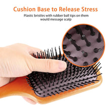 Natural Wood Small Cushion Hair Brush for Detangling