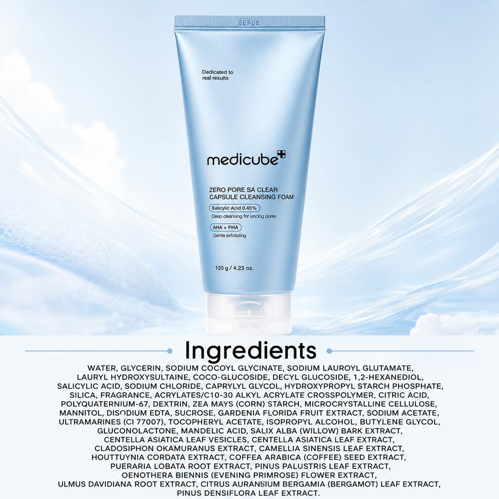 Medicube Zero Pore Clear Capsule Cleansing Foam 120g