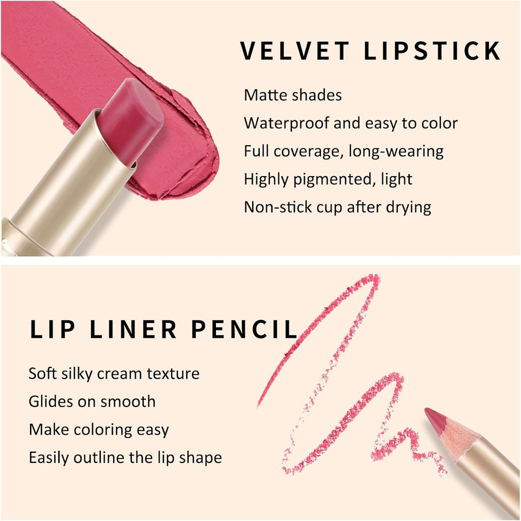 USHAS Lipstick & Lipliner