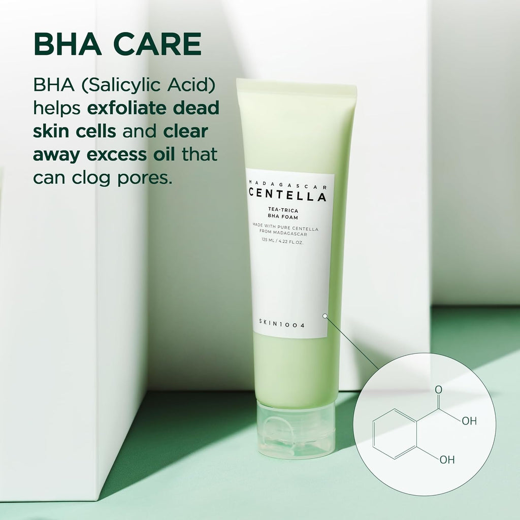 SKIN1004 Madagascar Centella Tea-Trica BHA Foam Cleanser 125ml!