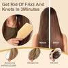 BEAUTY Bamboo Hair Brush with Soft Bristles Wooden Paddle Hair Brush for Women &  Men