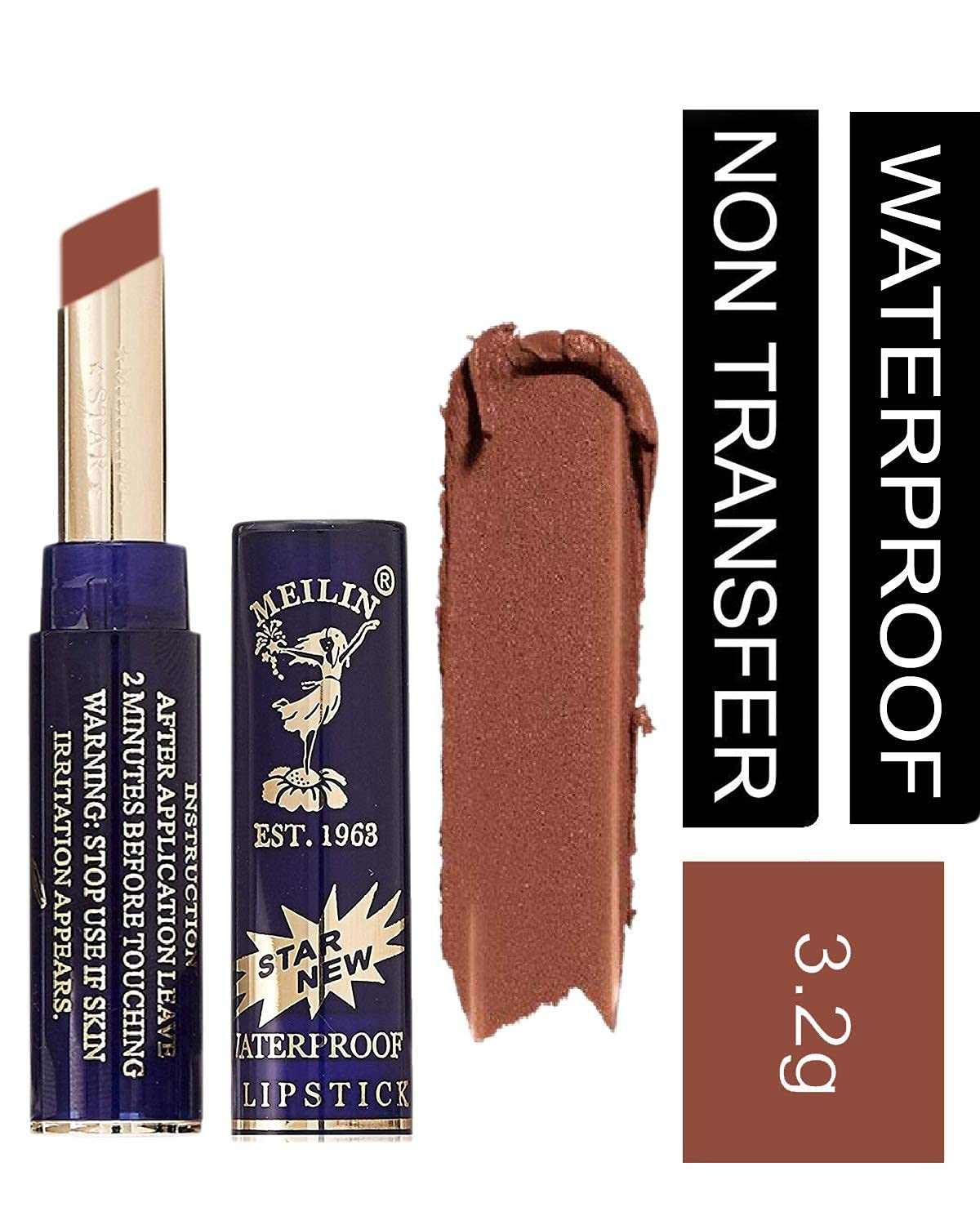 Meilin Non-Transfer Stay Glossy Lipstick