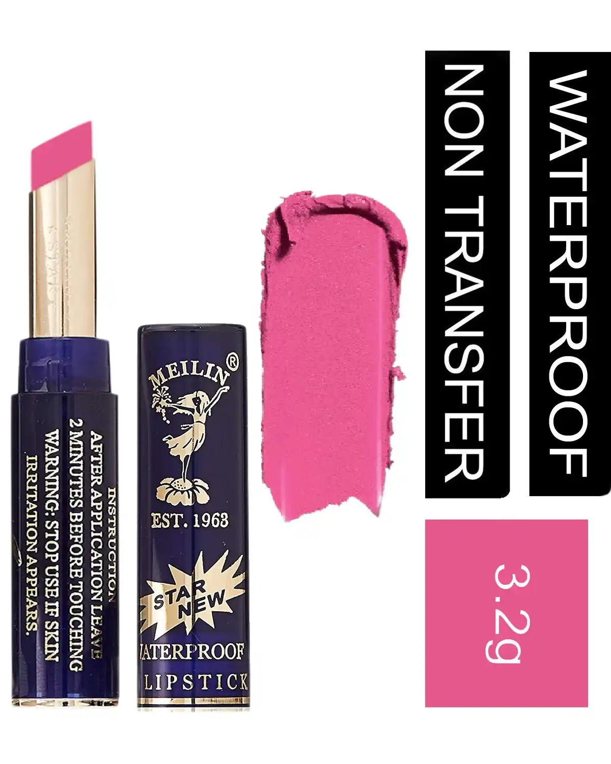 Meilin Non-Transfer Stay Glossy Lipstick