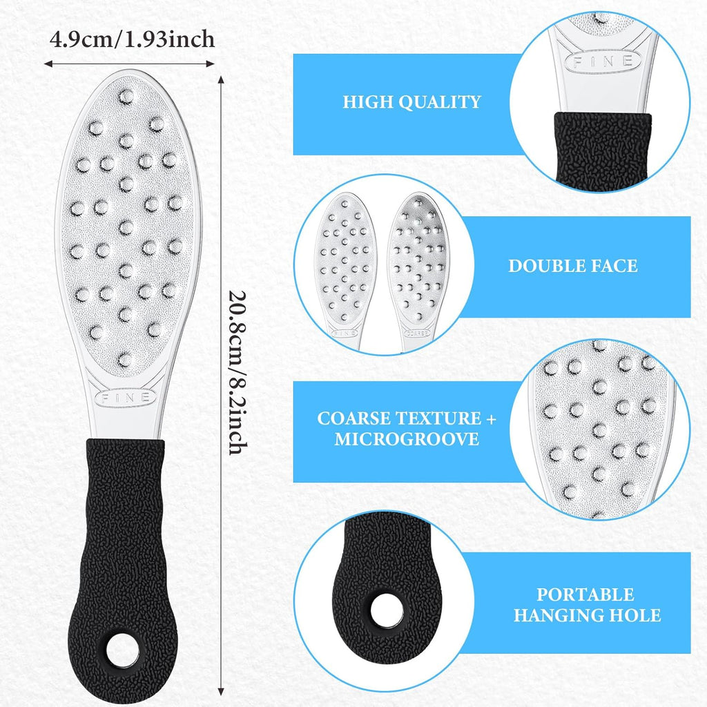 Foot Scraper Metal Foot File – Double-Sided Callus Remover & Foot Rasp –  Pedicure Tool – 1 PCS