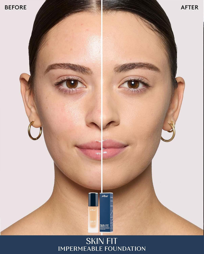 JustGold Skin Fit Impermeable Foundation – Waterproof &amp; Ultra-Longwearing Velvet Matte Finish