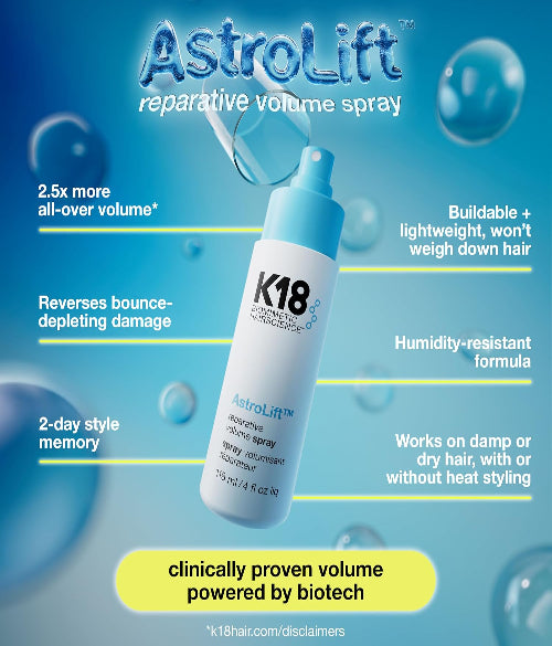 K18 AstroLift Reparative Volume Spray, 118ml