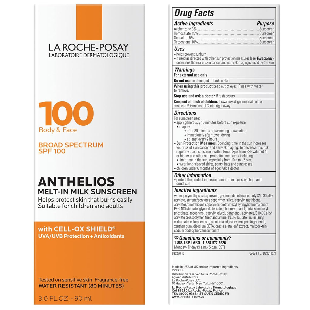 La Roche-Posay Anthelios Melt-In Milk Sunscreen SPF 100 – 90ml