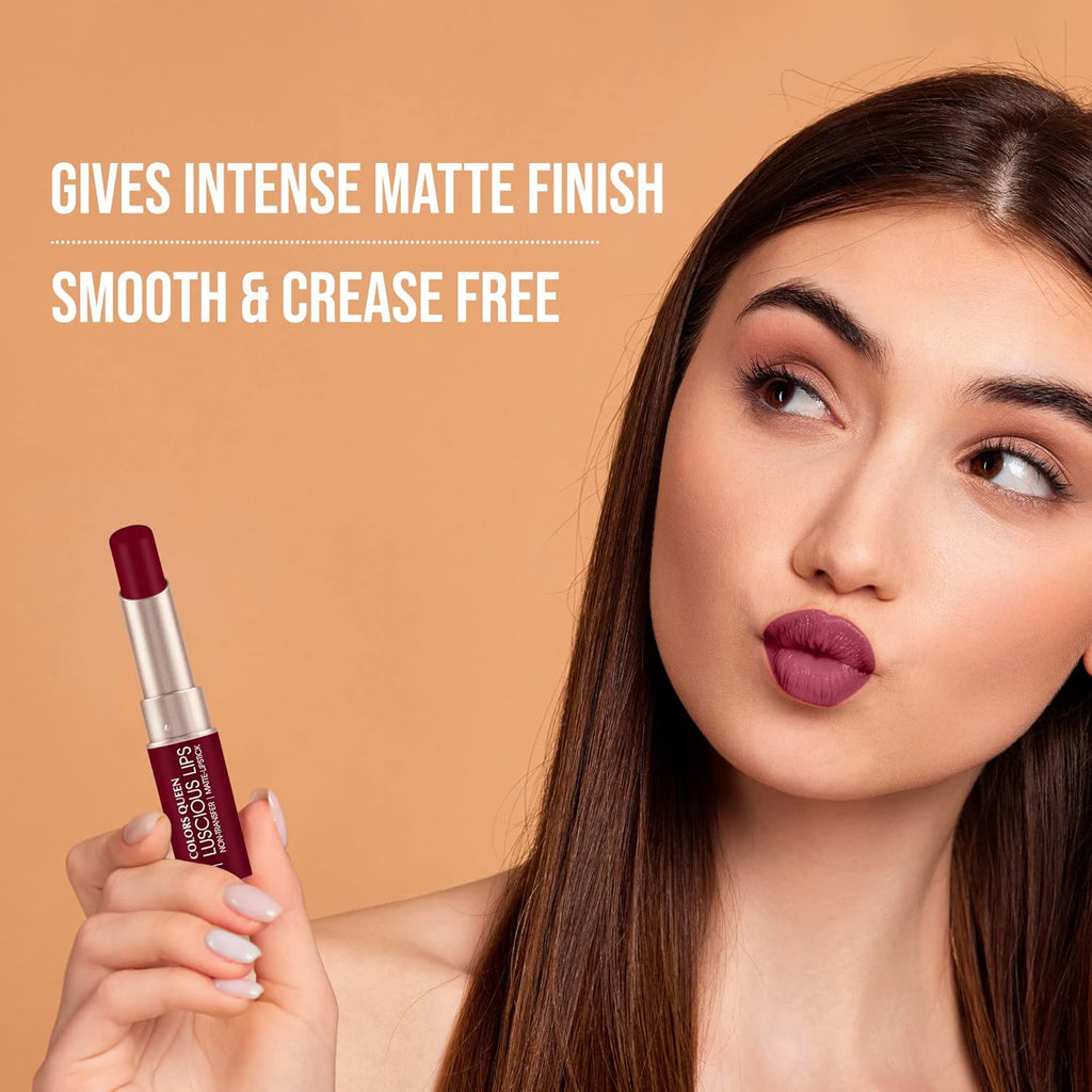 Colors Queen Luscious Lips - Non Transfer Creamy Matte Lipstick