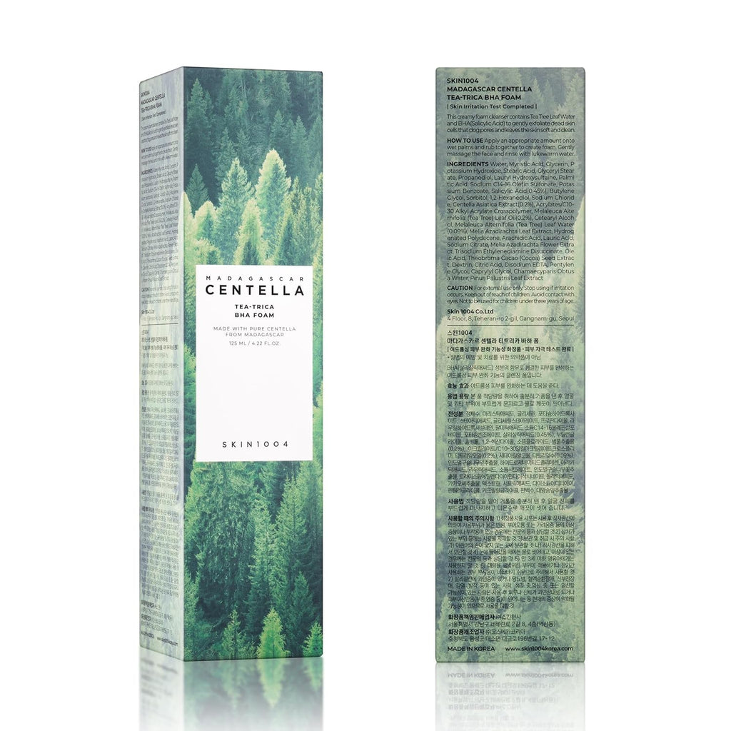 SKIN1004 Madagascar Centella Tea-Trica BHA Foam Cleanser 125ml!