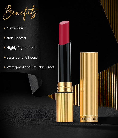 Colors Queen Hold Up Full Day Non-Transfer Matte Lipstick