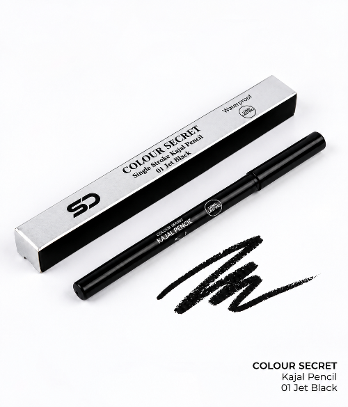 colour secret single stroke kohl pencil waterpoorf 01 jet black