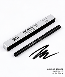 colour secret single stroke kohl pencil waterpoorf 01 jet black