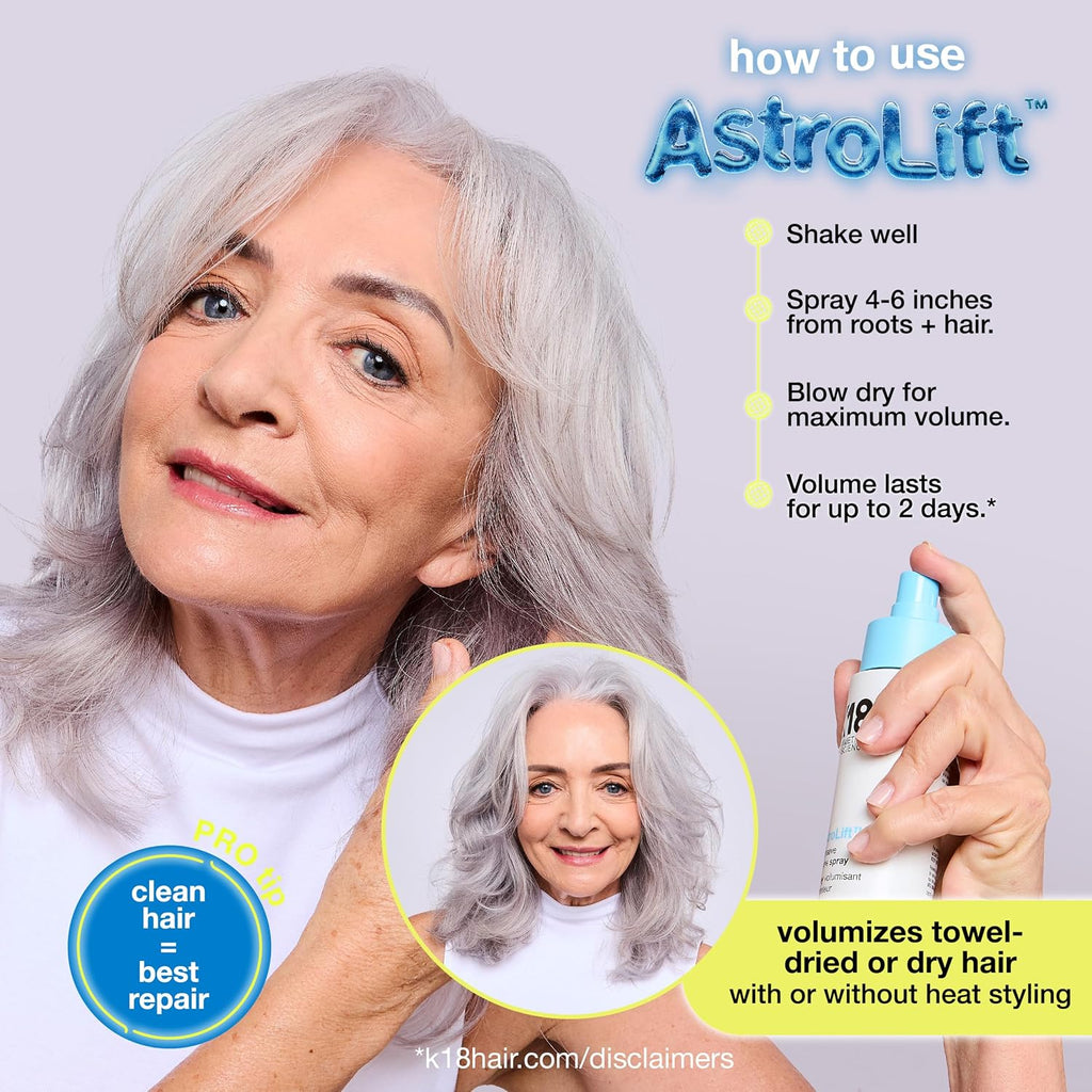K18 AstroLift Reparative Volume Spray, 118ml