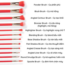 BH Cosmetics Miss Claus Fa La La Fierce 12-Piece Brush Set