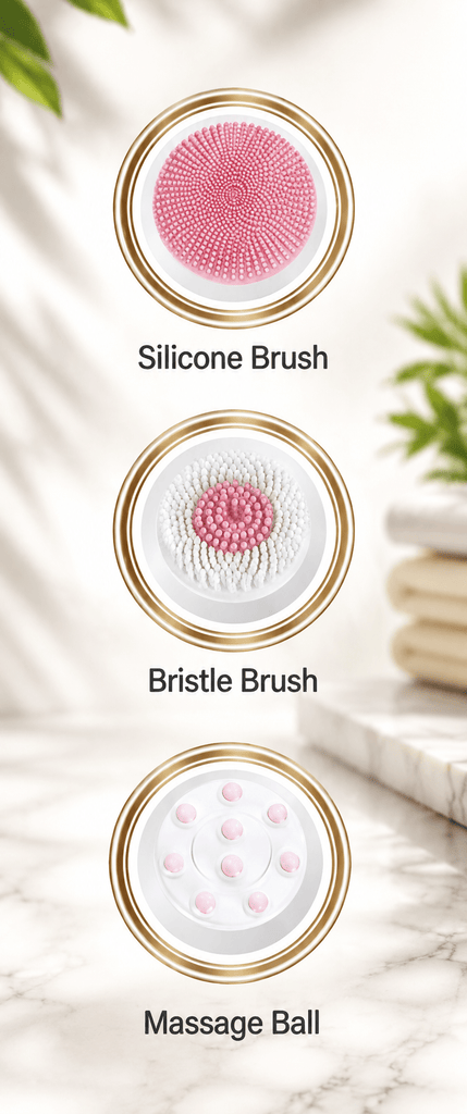 3-in-1 Electric Facial Cleansing Brush – Deep Skin Care - The beauty cart