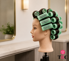 12 Pcs Plastic Hair Rollers (2.0 Size) – DIY Hair Styling Curlers