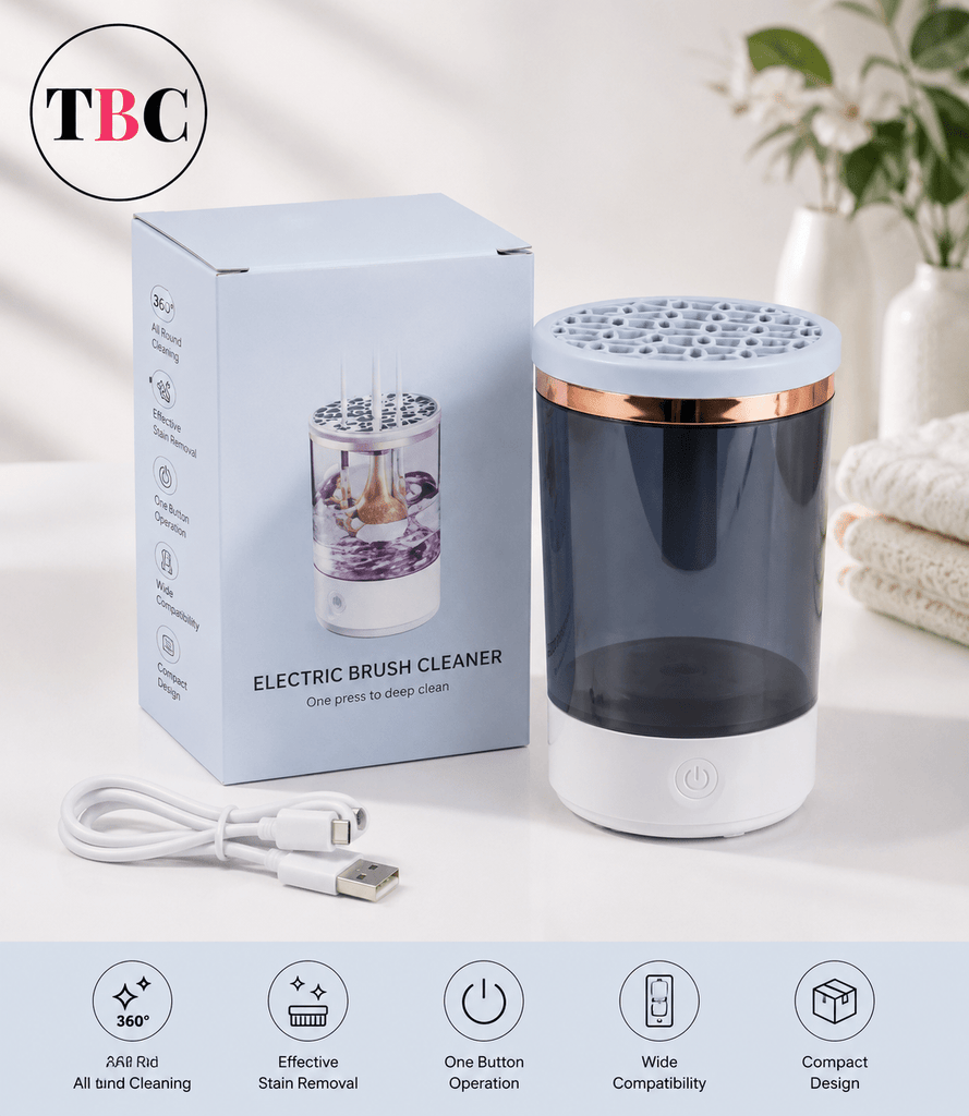 Electric Makeup Brush Cleaner Machine – Deep Clean in Seconds - The beauty cart
