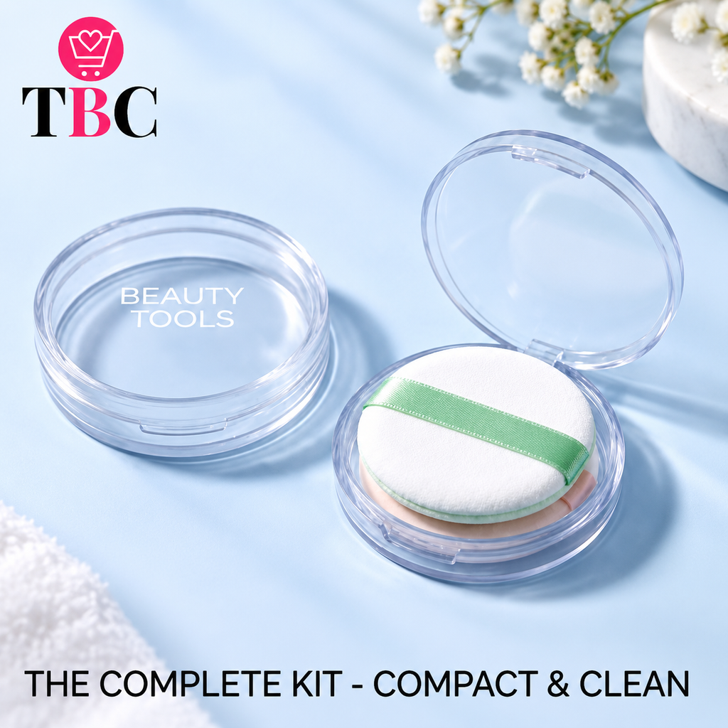 Makeup Powder Puff with Container