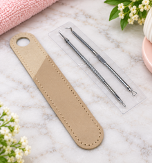 Stainless Steel Blackhead Remover Needle – Round & Pointed Tip (Pack of 3)