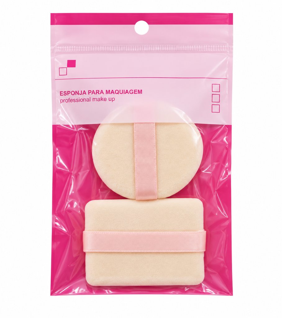 Powder Puff Round &amp; Square Makeup Sponge