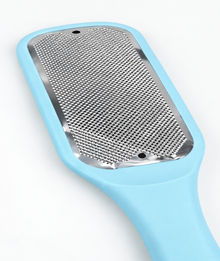 manicure foot scraper single steel surface plastic handle