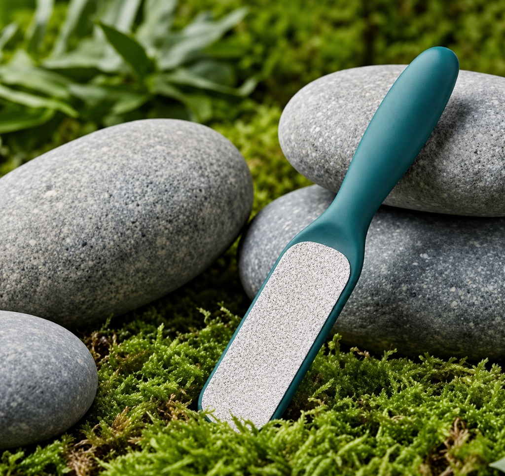 Foot Scrubber 2 Side Steel with Plastic Handle