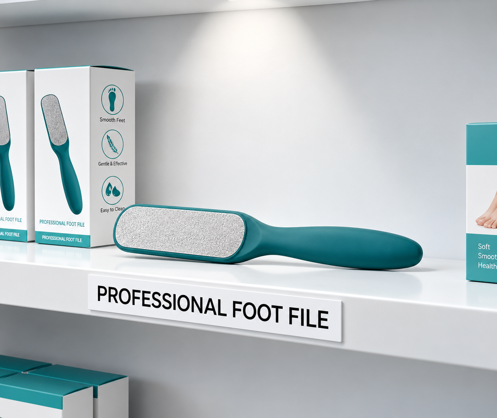 Foot Scrubber 2 Side Steel with Plastic Handle