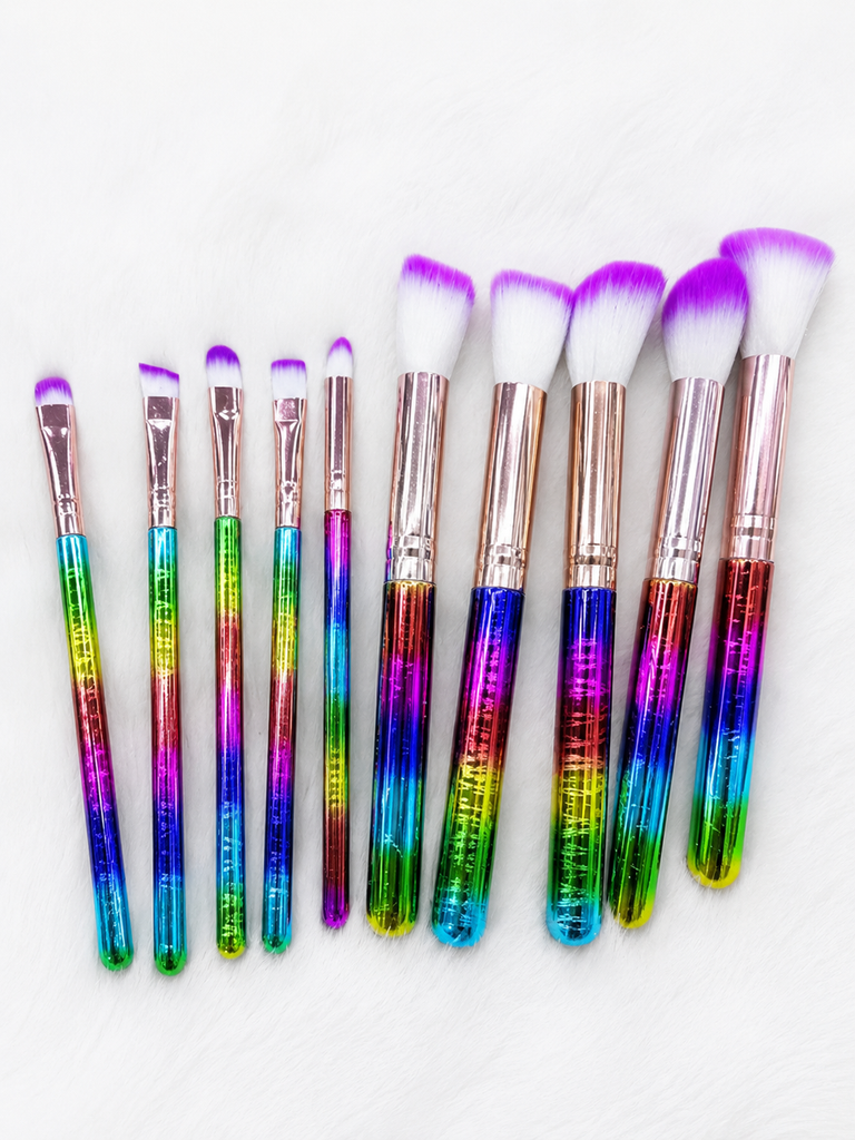 10 PCS Makeup Brush Set for Women – Complete Beauty Kit