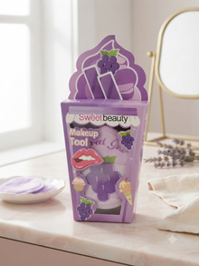 Sweet Beauty 4 in 1 Powder Puff & Finger Puff Set – Flawless Makeup Application Anytime
