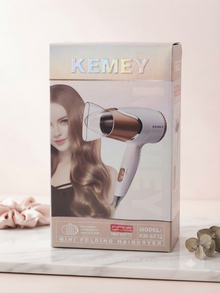 Kemey Mini Folding Hair Dryer (KM-6832)