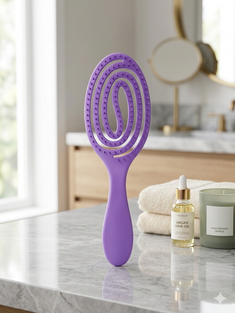 Hair Brush with Scalp Massager for Curly Hair  Salon Styling Comb