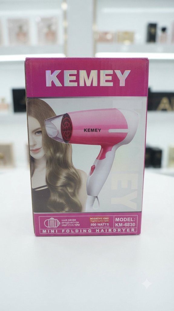Kemey Mini Folding Hair Dryer (KM-6830)