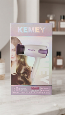 Kemey Mini Folding Hair Dryer (KM-6852)