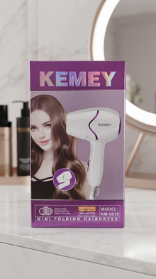 Kemey Mini Folding Hair Dryer (KM-6839)