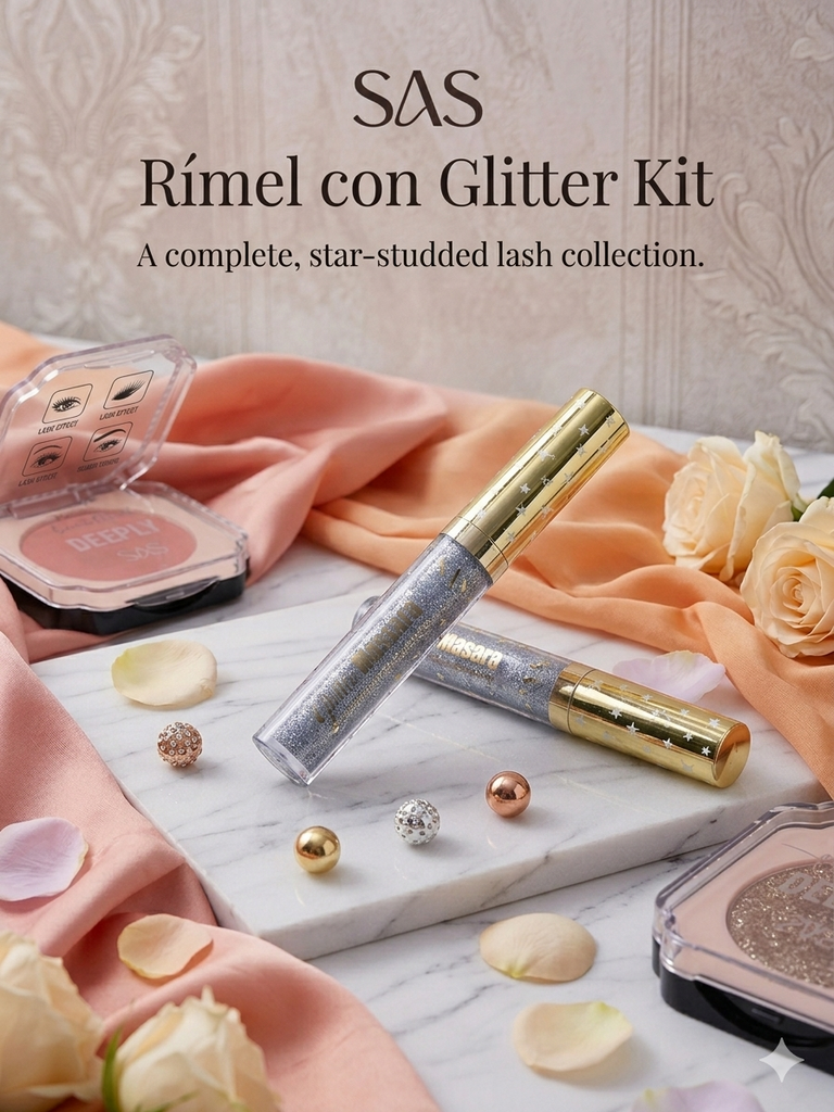 SAS Rímel con Glitter