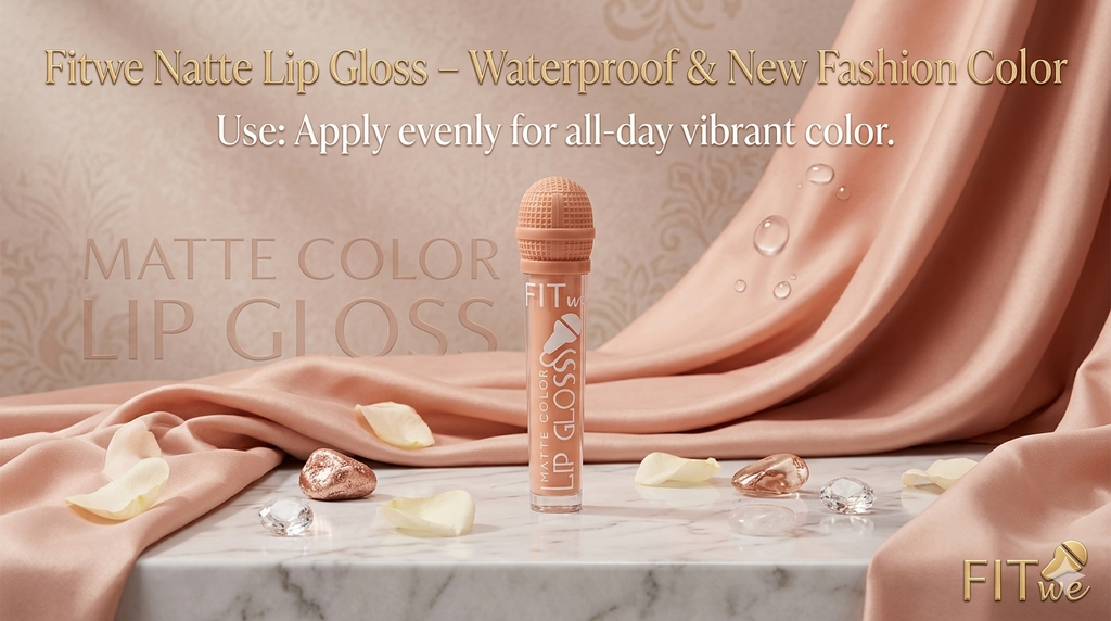 Fitwe Natte Lip Gloss – Waterproof &  New Fashion Color